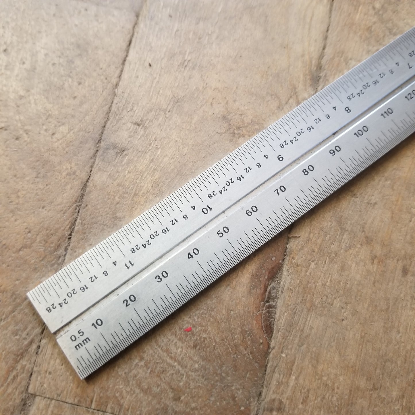 PEC 12" Grooved Rule (32nds/0.5mm & 32nds/0.5mm) w/ Blemish (780000)