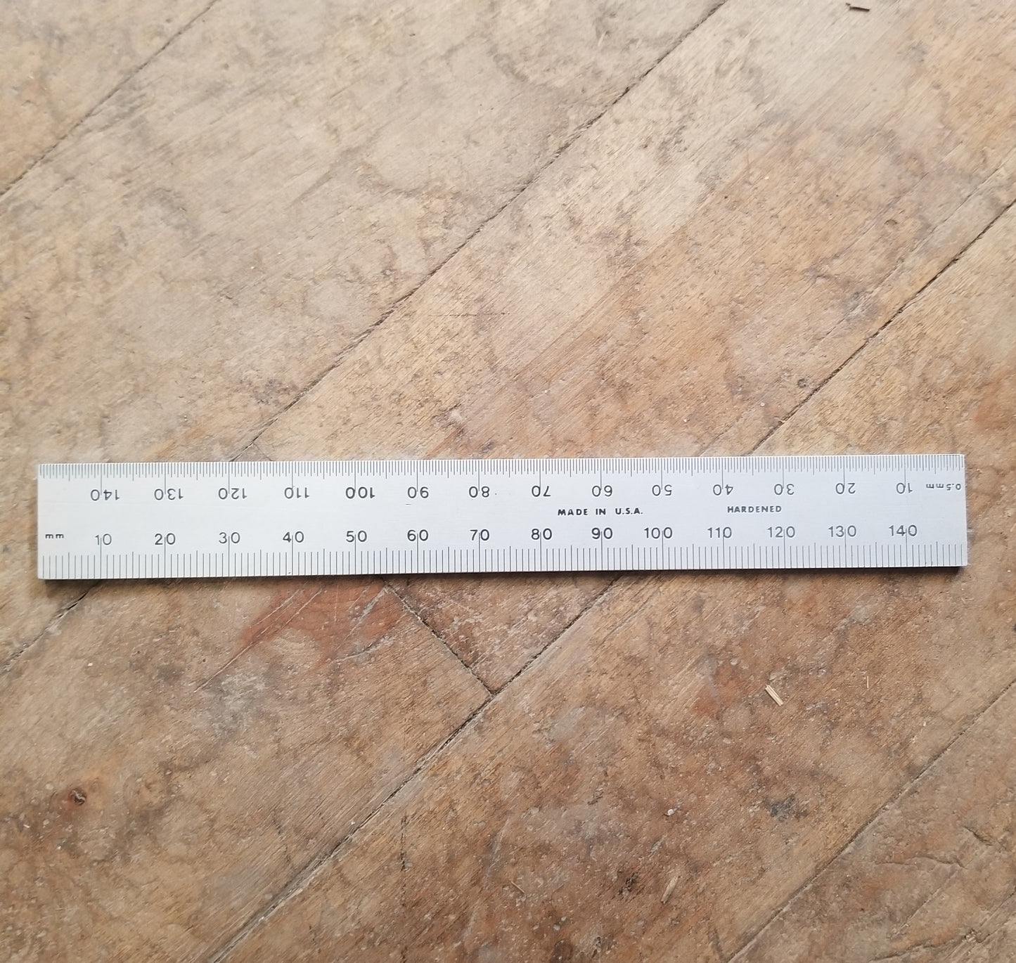 PEC 6" MM Grooved Rule (0.5mm/1mm & 0.5mm/1mm) w/ Blemish (780090)