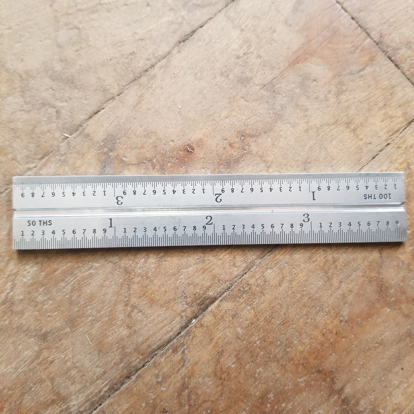 PEC 4" 16R Grooved Rule (32nds/64ths & 50ths/100ths) w/ Blemish (780076)