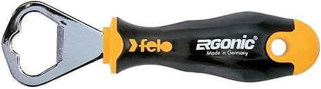Felo Ergonic Bottle Opener - Yellow & Black (62405)