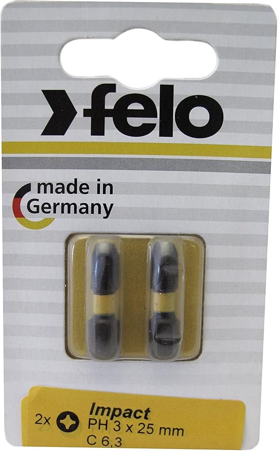 Felo 2pc Phillips #3 x 1" Impact Bit Set (63611)
