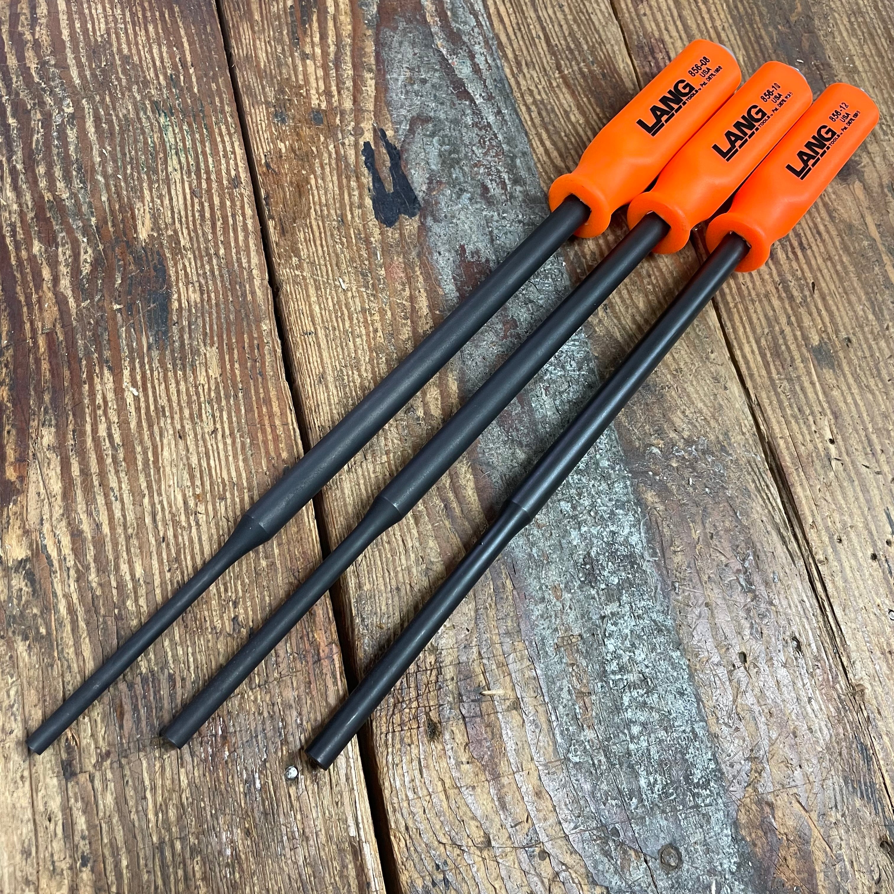 Lang Extra Long Pin Punch Set w/ Striking Cap Handles (856-3ST