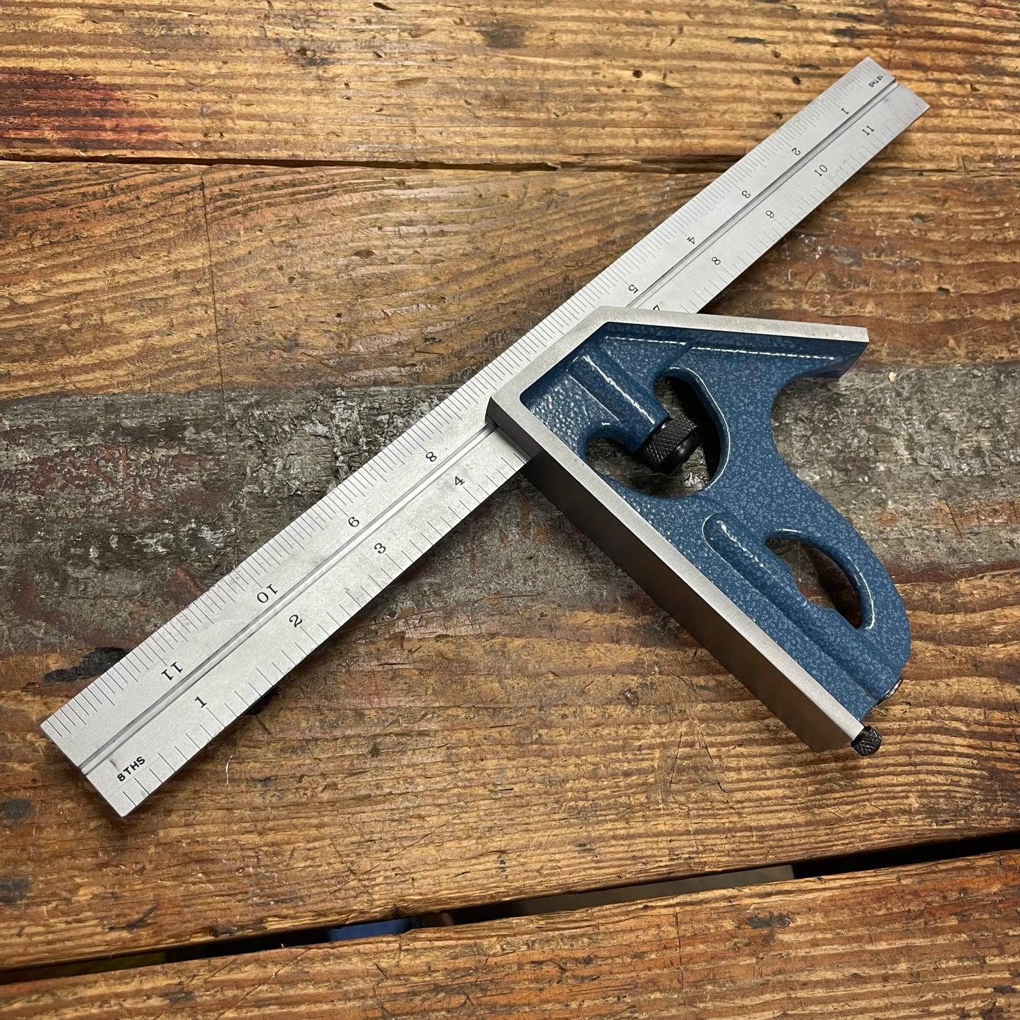 PEC 2pc 12" 4R Combination Square (32nds/64ths & 8ths/16ths) w/ Blem Rule (7131-4R)