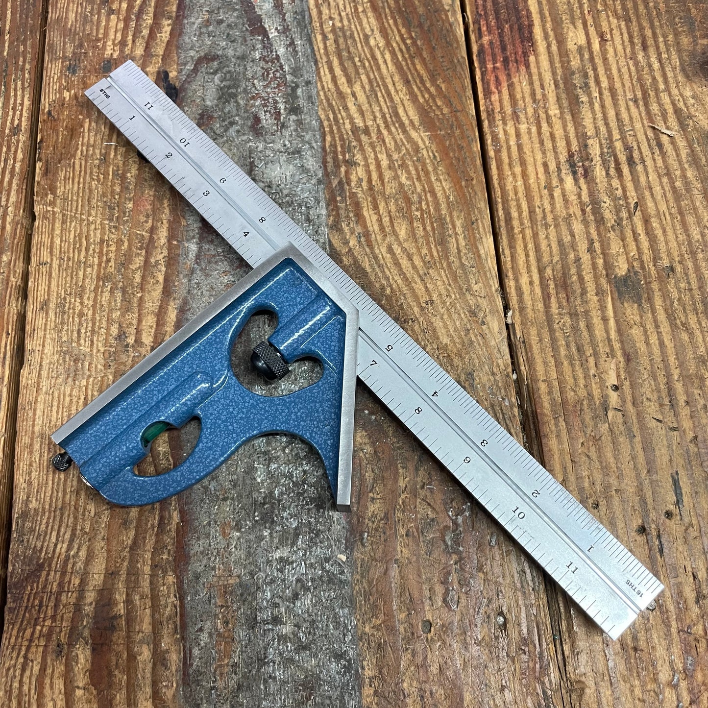 PEC 2pc 12" 4R Combination Square (32nds/64ths & 8ths/16ths) w/ Blem Rule (7131-4R)