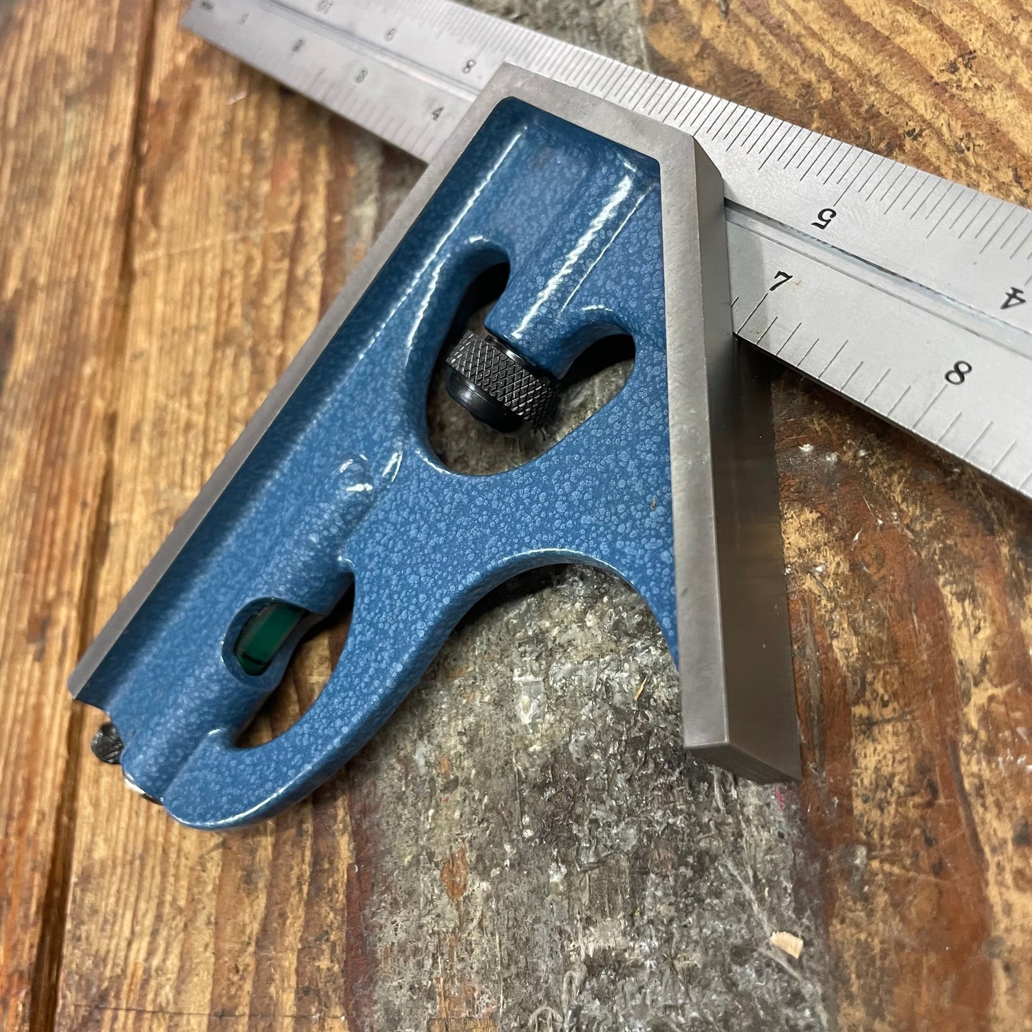 PEC 2pc 12" 4R Combination Square (32nds/64ths & 8ths/16ths) w/ Blem Rule (7131-4R)