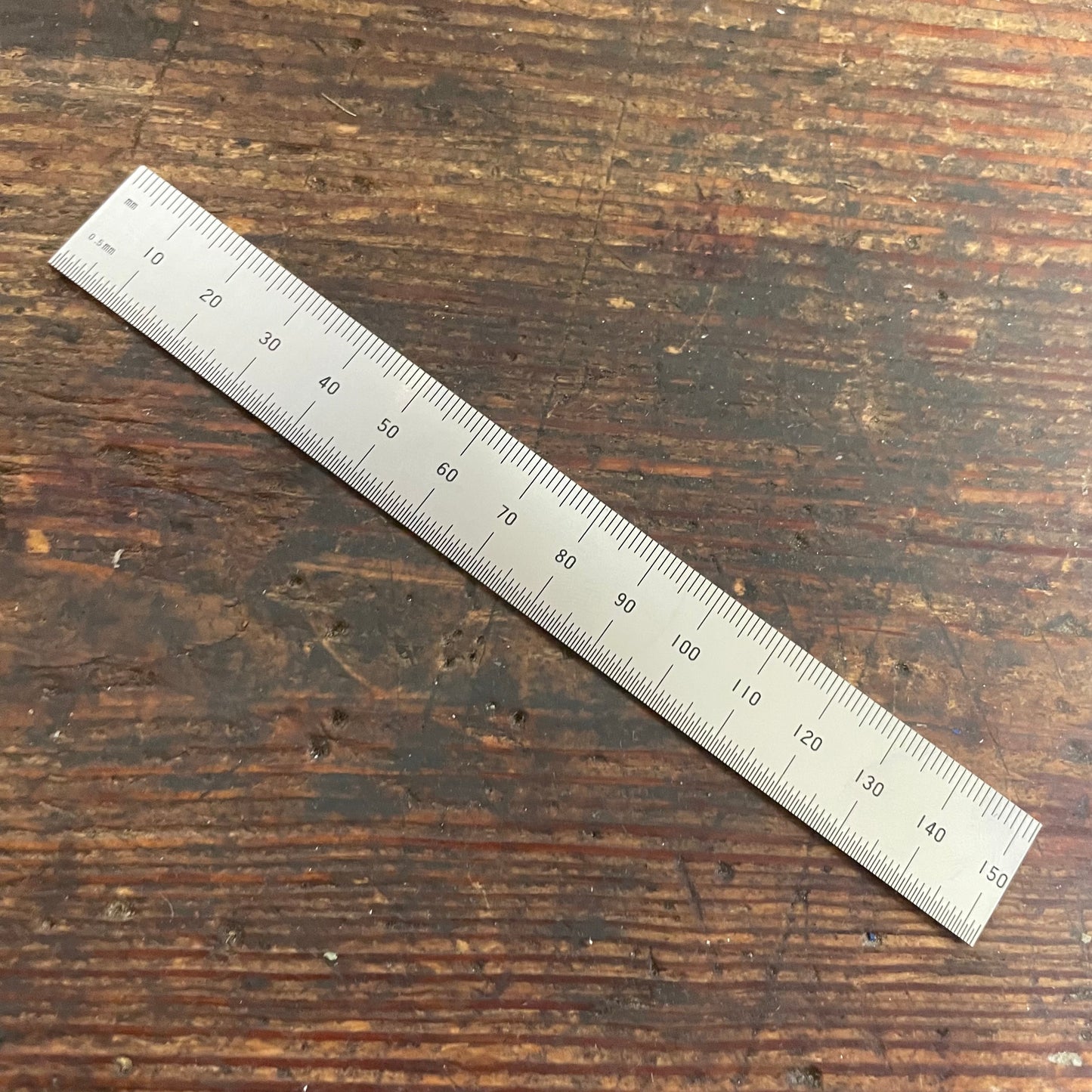 Shinwa Stainless Steel 6" Rigid Rule SAE/Metric (H-3412A)