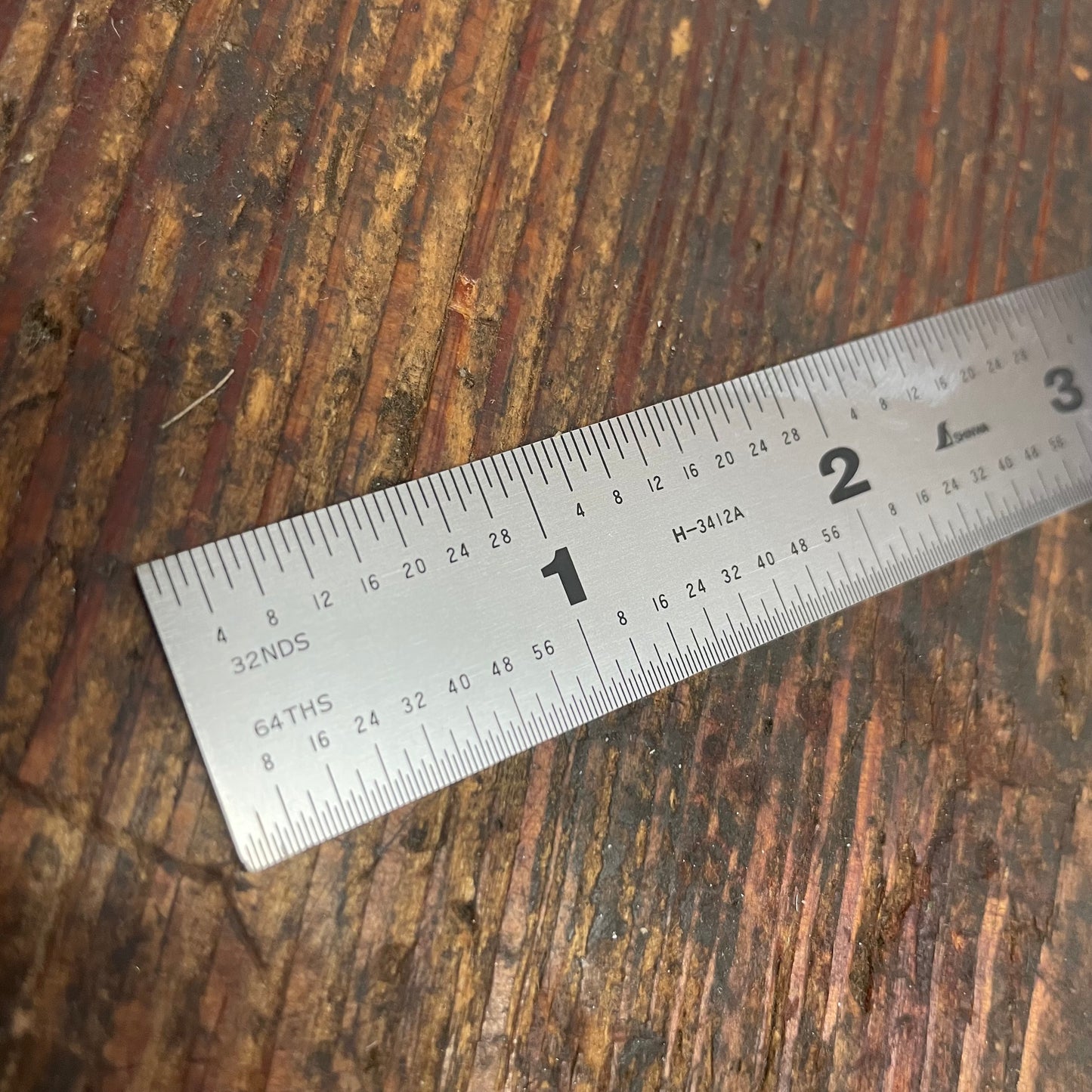 Shinwa Stainless Steel 6" Rigid Rule SAE/Metric (H-3412A)