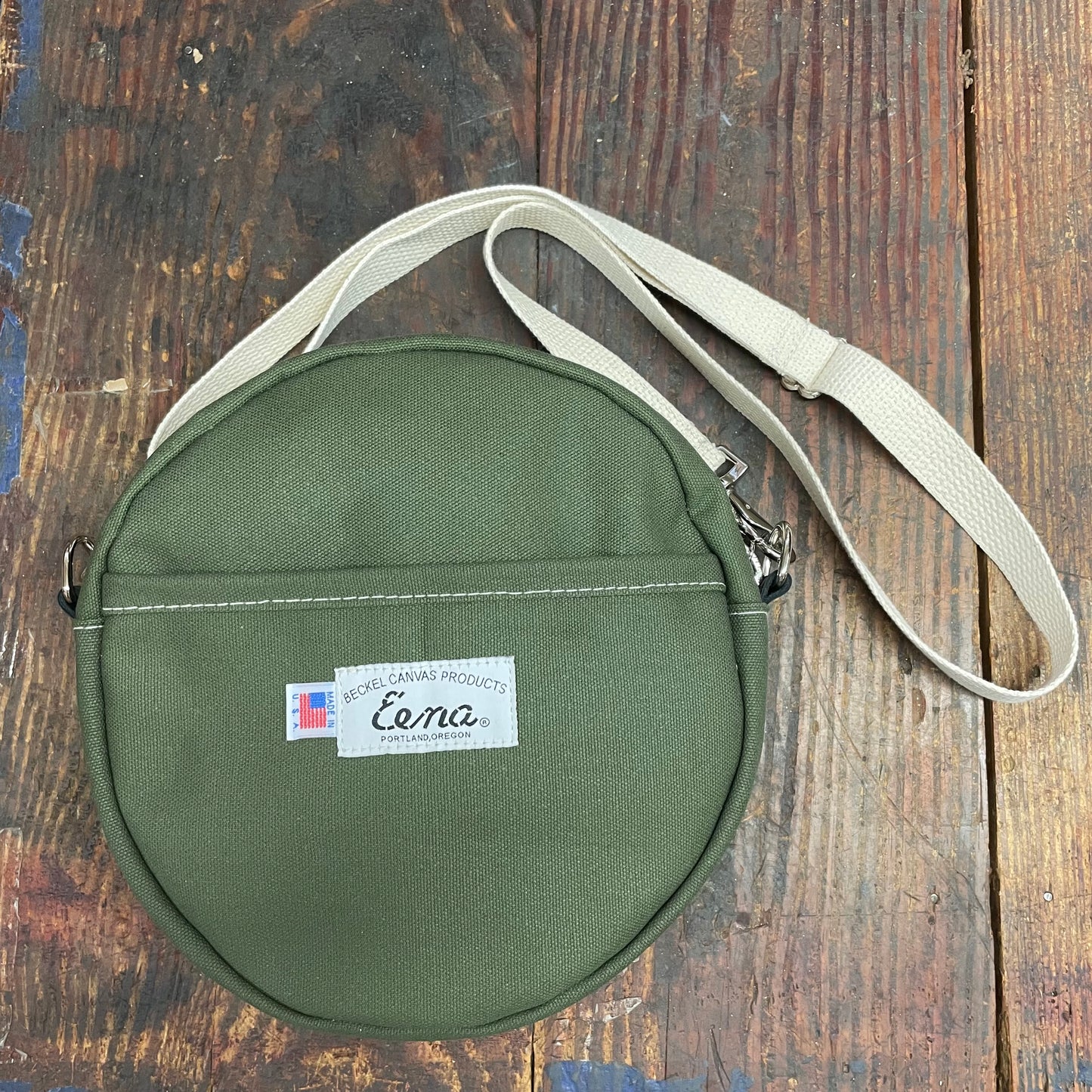 Beckel Canvas Olive Drab Scout Canteen Style Bag (CL160GRN)