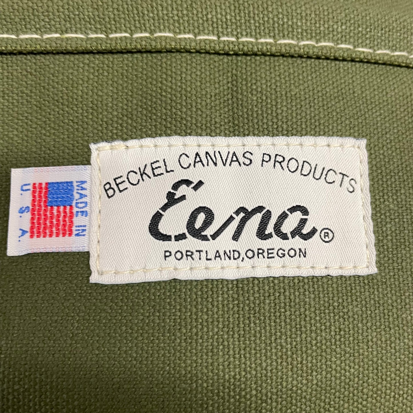 Beckel Canvas Olive Drab Scout Canteen Style Bag (CL160GRN)