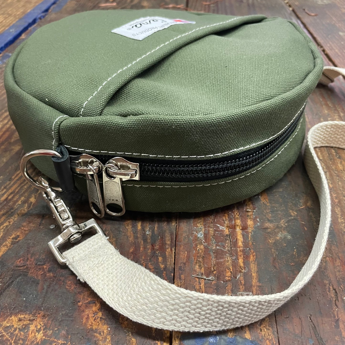 Beckel Canvas Olive Drab Scout Canteen Style Bag (CL160GRN)