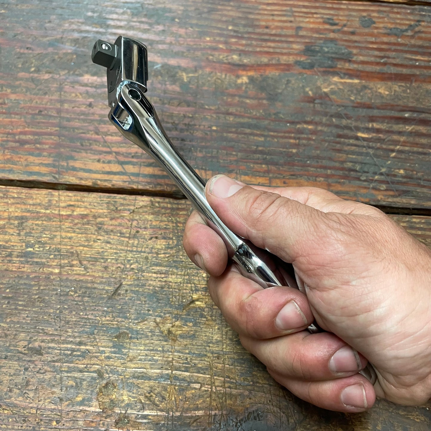 Nepros 3/8" Dr. 9" Flex Head Ratchet 90 Teeth (NBR390AF)