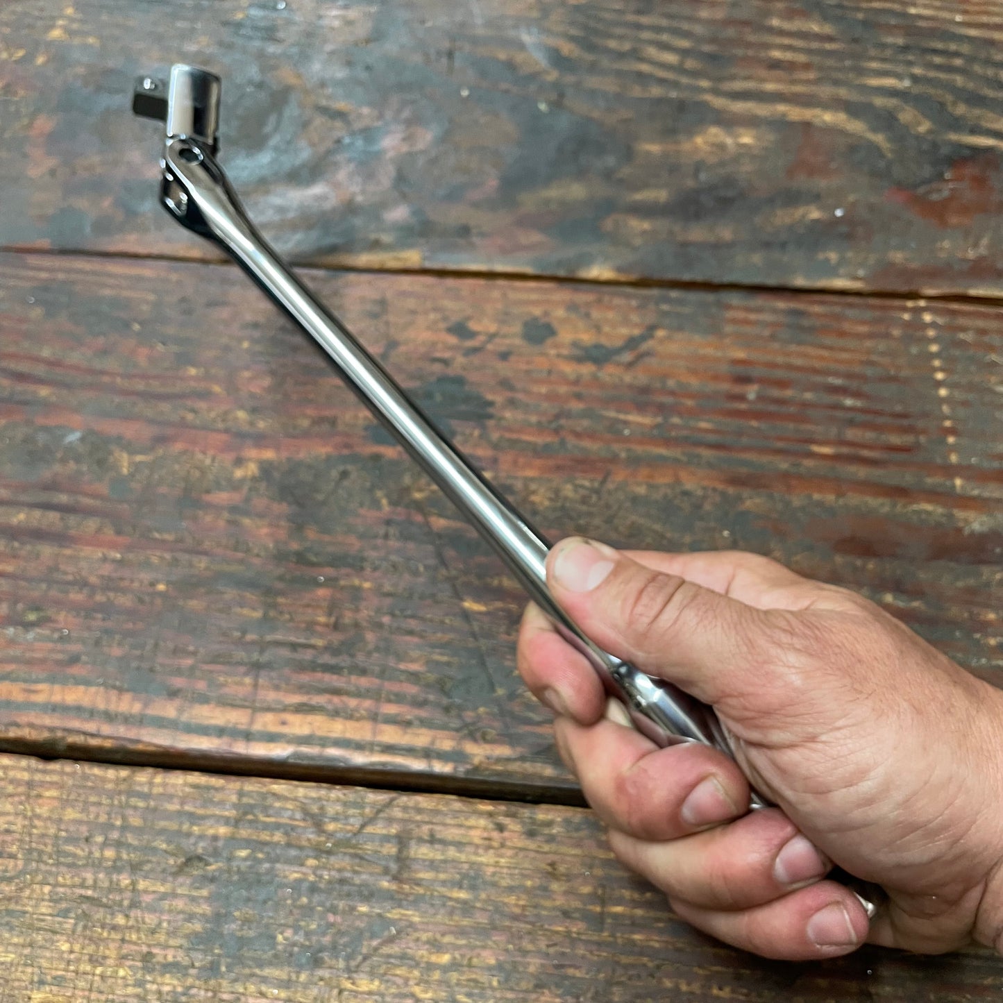 Nepros 3/8" Dr. 13" Flex Head Ratchet 90 Teeth (NBR390AFL)