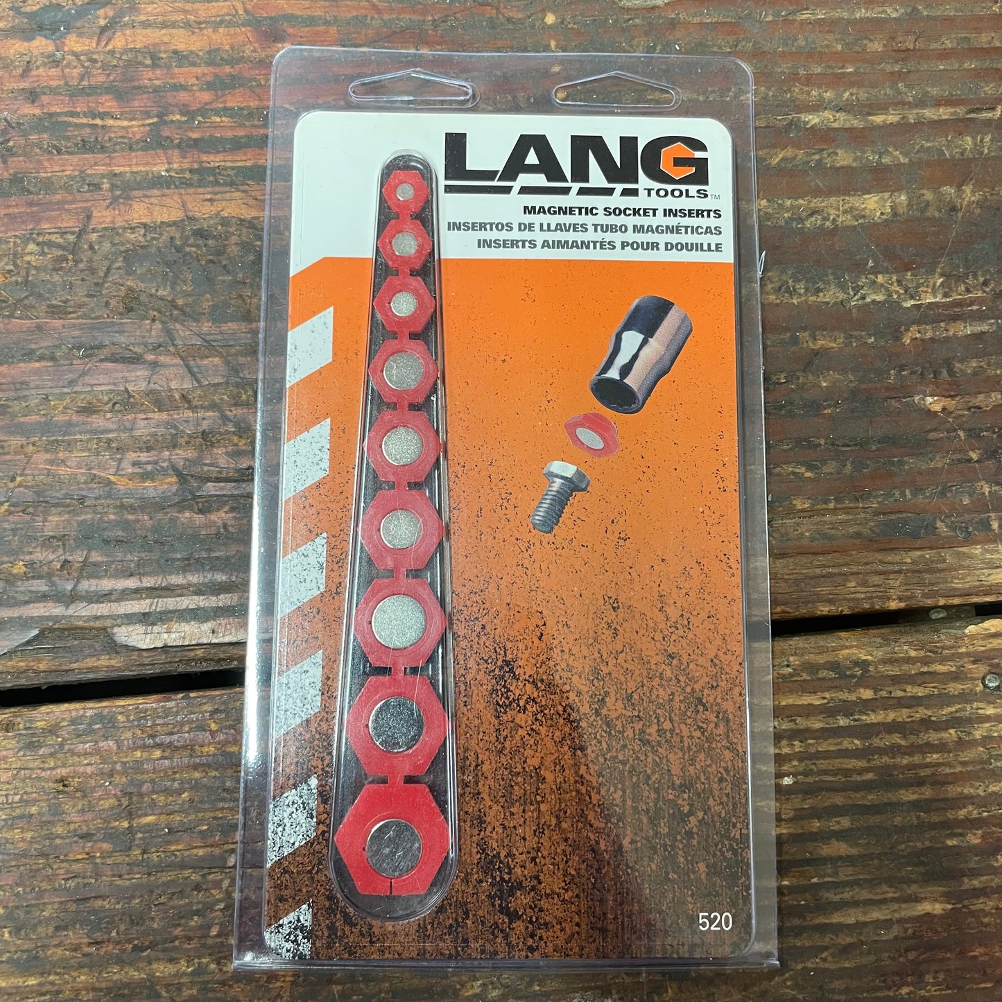 Lang 9 Pc. Magnetic SAE Socket Inserts (520)