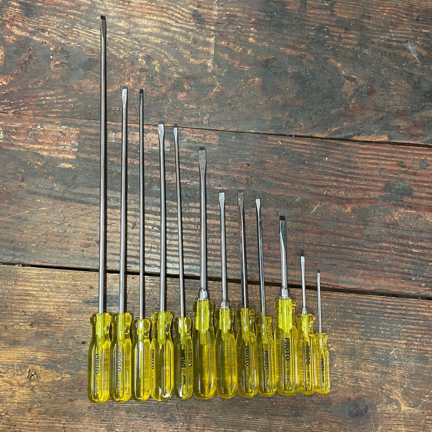 12 pc Proto Slotted Screwdriver Set (PROTO-LG-SET)