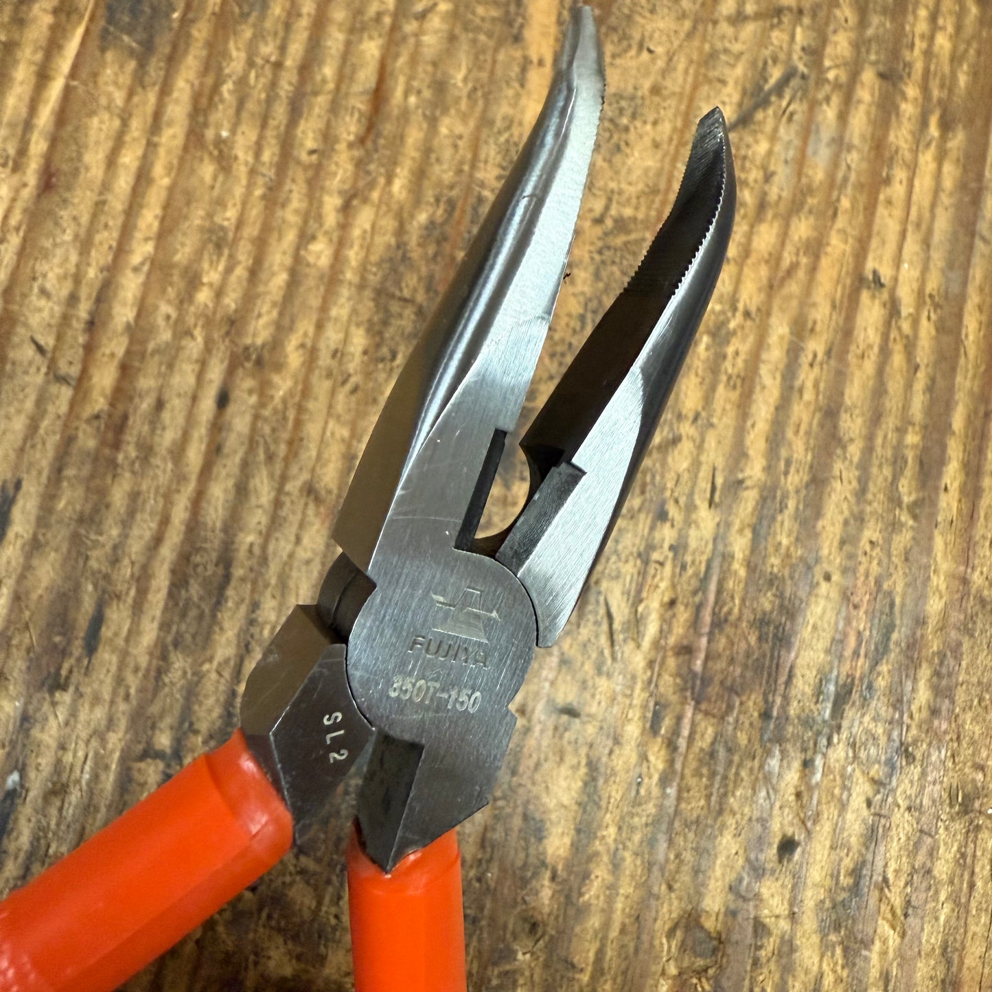 Fujiya 6" Bent Long Nose Pliers (350T-150)