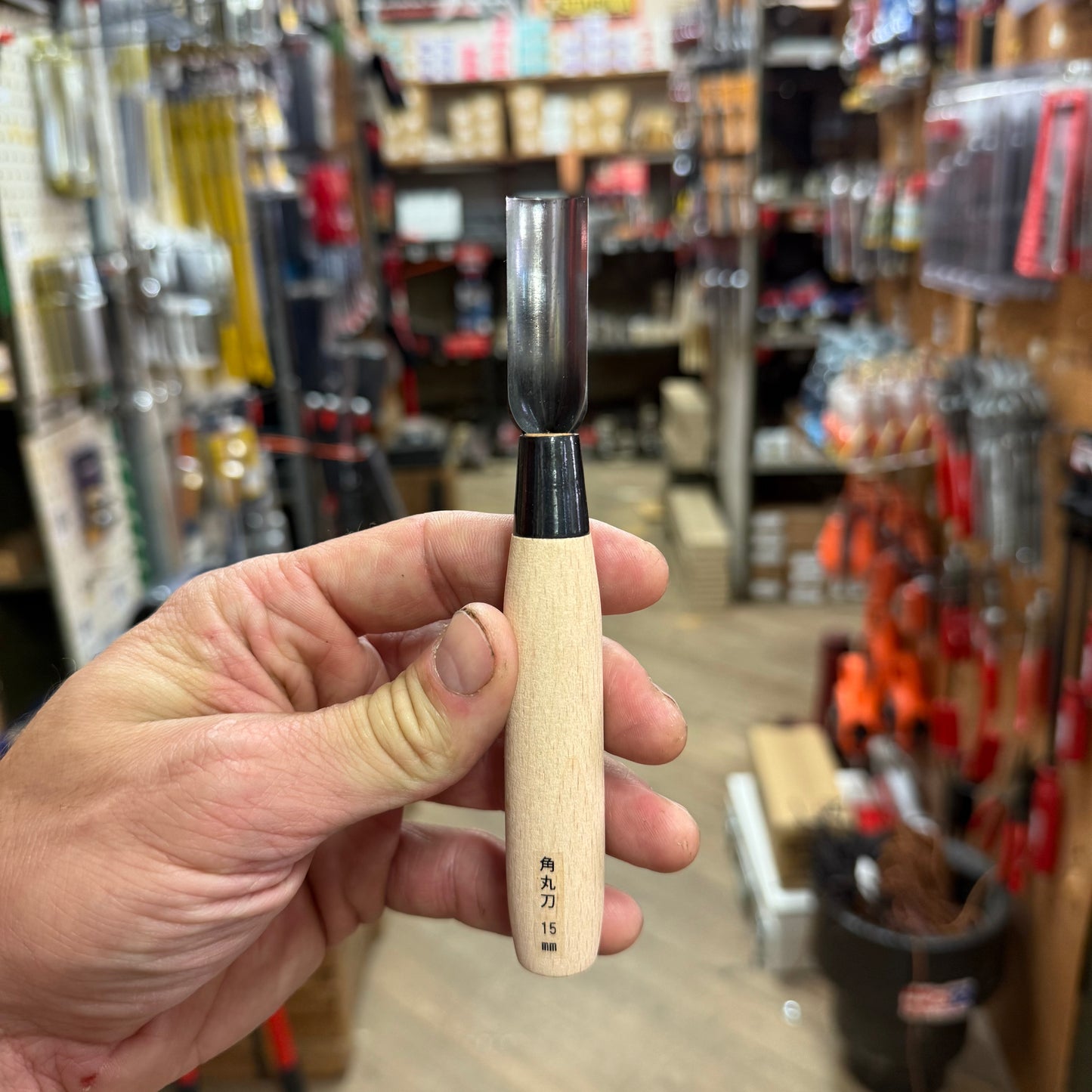 Kakuri Gikoh 15mm Half Round Leather Cutting Knife (48383)