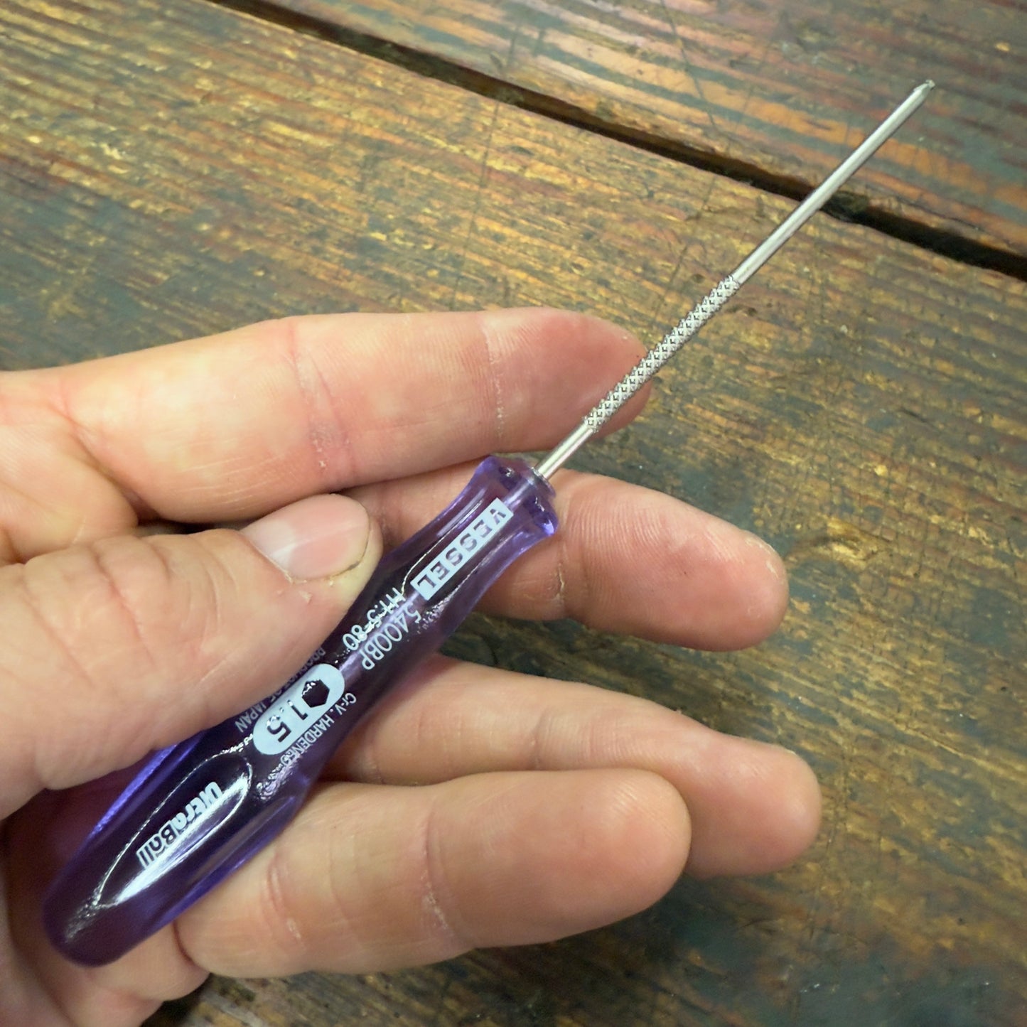 Vessel UltraBall Hex H1.5 x 80mm Power Grip Screwdriver (B5400BPH1580)