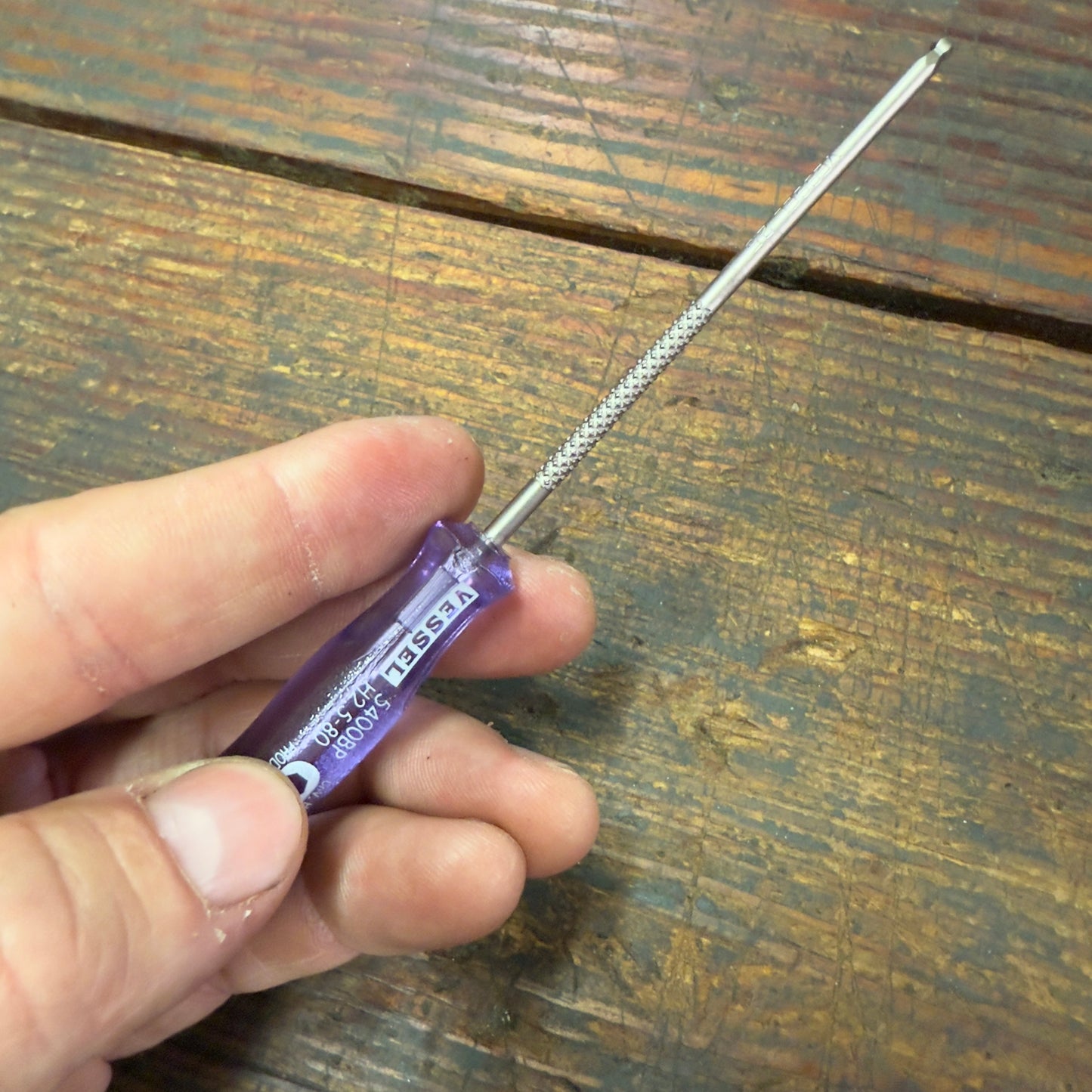 Vessel UltraBall Hex H2.5 x 80mm Power Grip Screwdriver (B5400BPH2580)