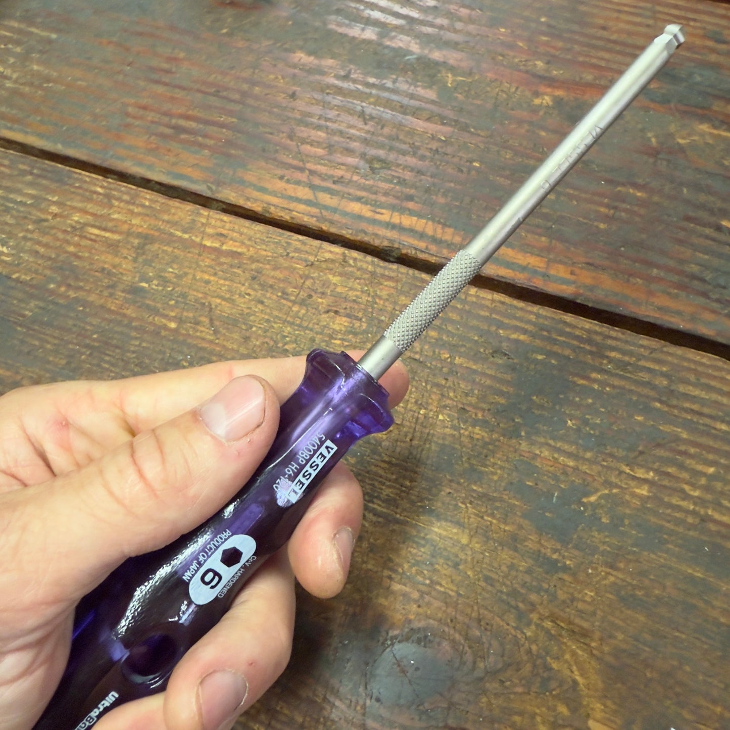 Vessel UltraBall Hex H6 x 120mm Power Grip Screwdriver (B5400BPH6120)