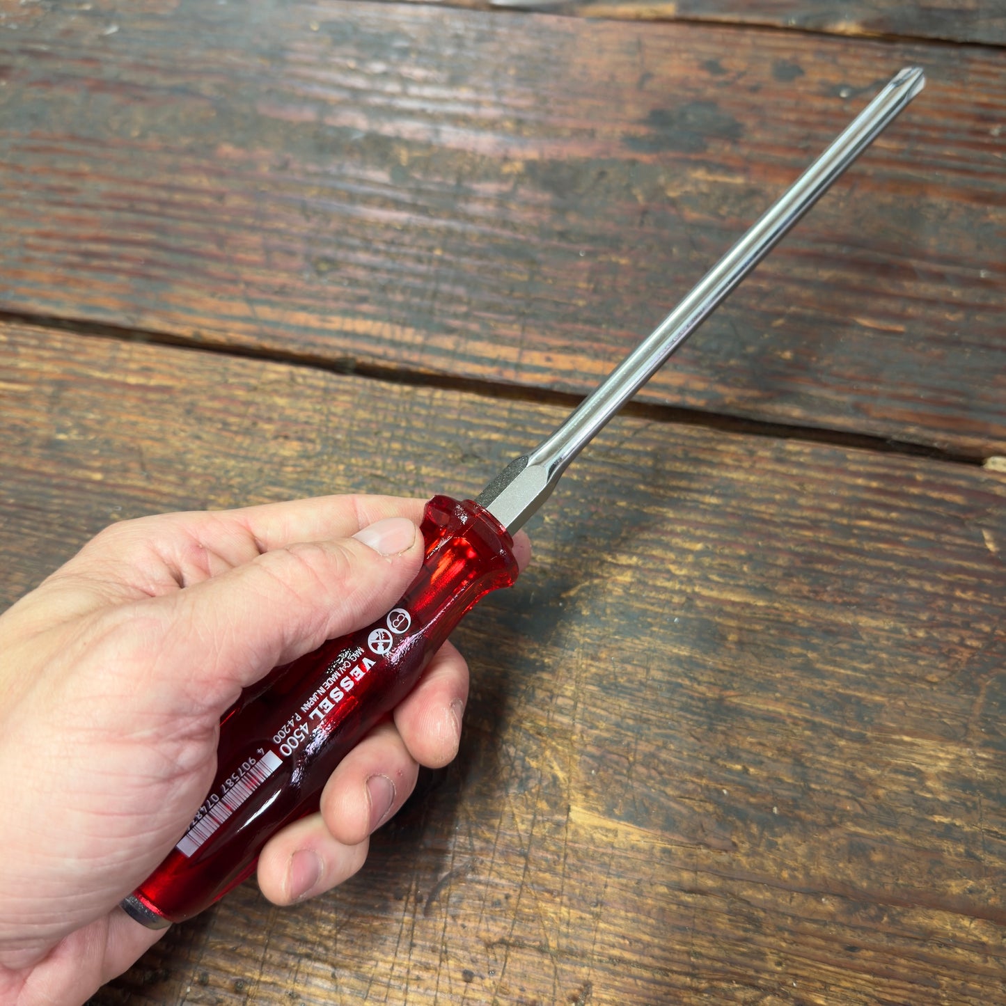 Vessel Phillips No.4 x 200mm Power Grip Screw Driver (4500P4200)