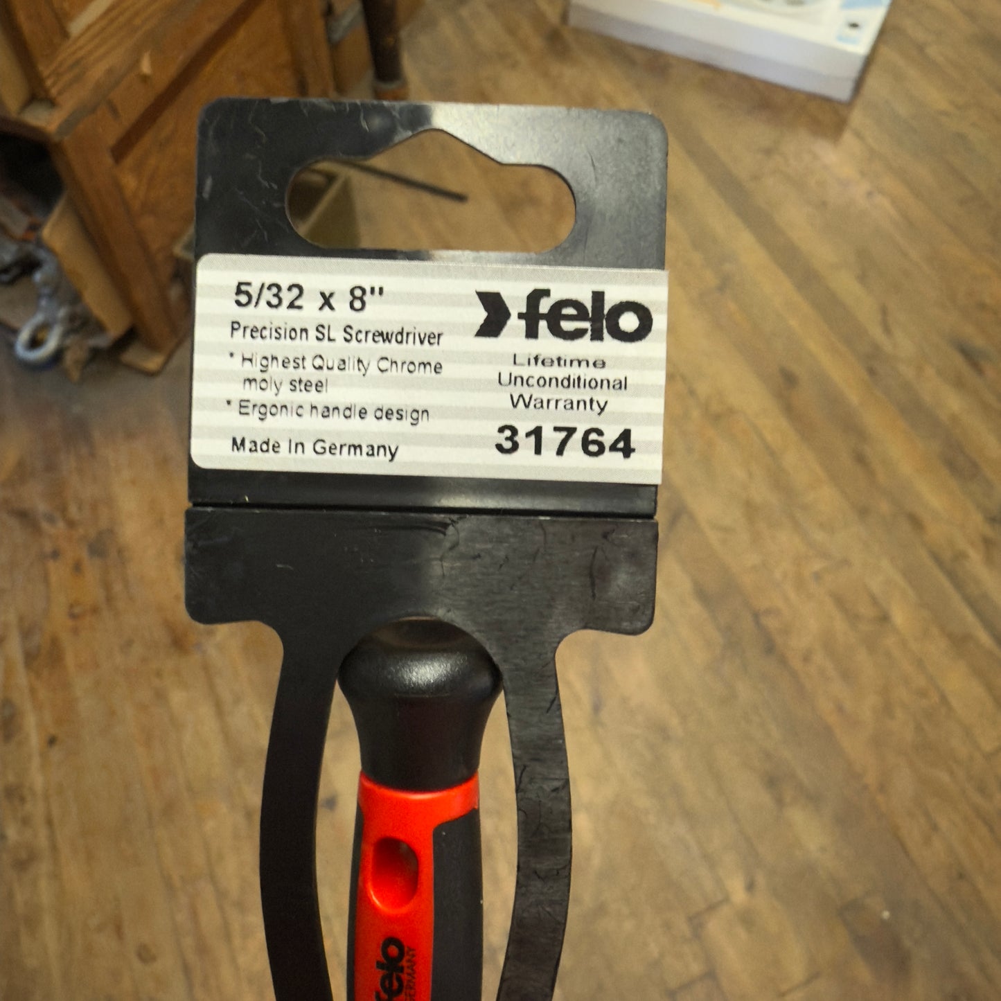 Felo Precision Slotted Screwdriver 5/32" x 8" (31764)