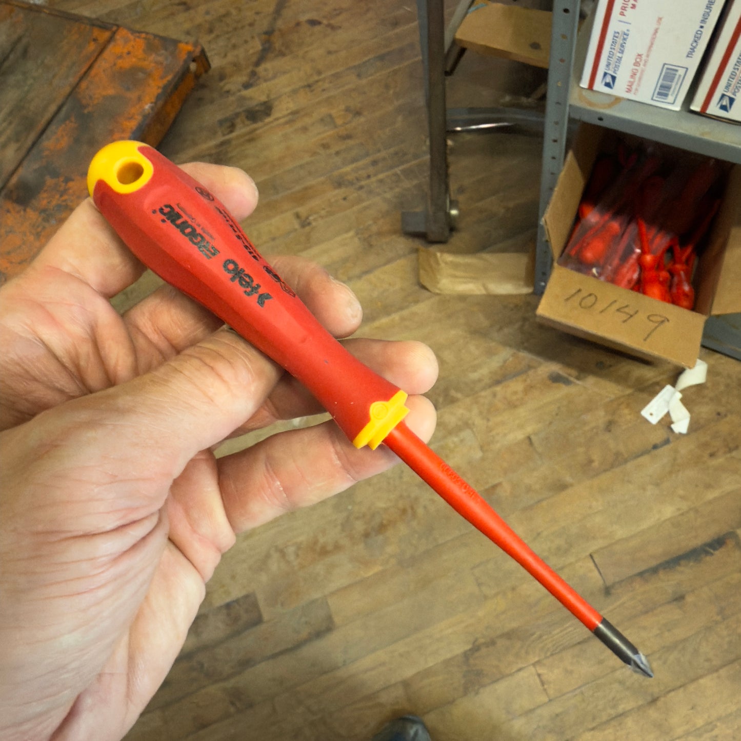 Felo E-slim Insulated Pozidrive #1 Ergonic VDE Screwdriver (62651)