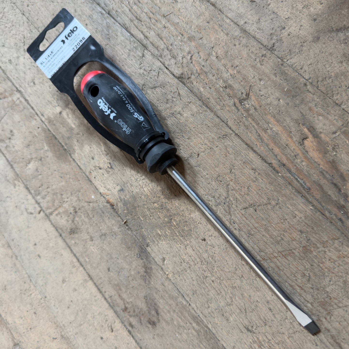 Felo 1/4" x 6" Slotted Screwdriver (22096)