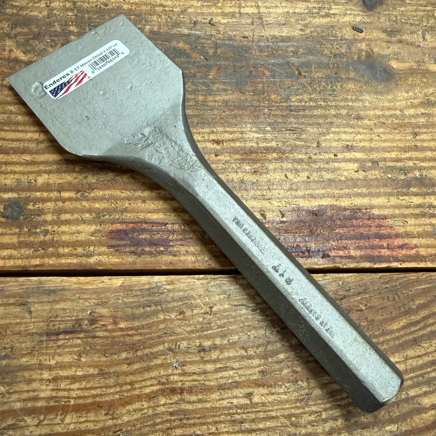 Enderes Electrician Chisel 2 3/4" Cut x 3/4" Hex x 8 1/2" OAL (B-17)