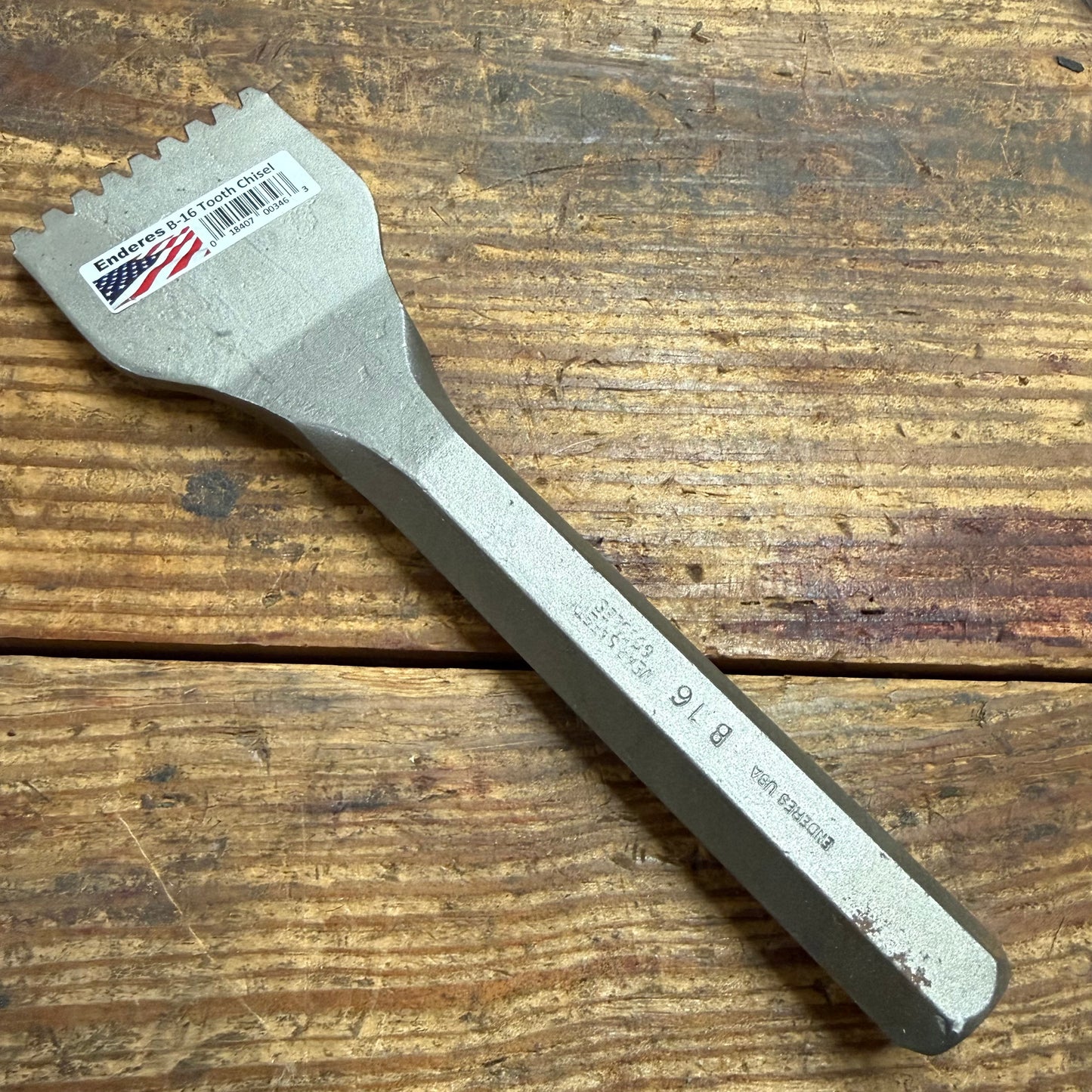 Enderes Tooth Chisel 2 1/4" Cut x 3/4" Hex x 7 1/2" OAL (B-16)