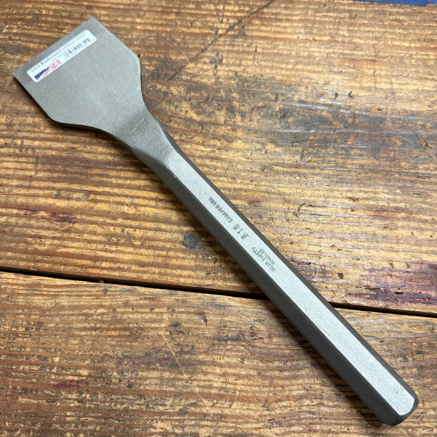 Enderes Floor Chisel 2 3/4" Cut x 3/4" Hex x 12" OAL (B-18)