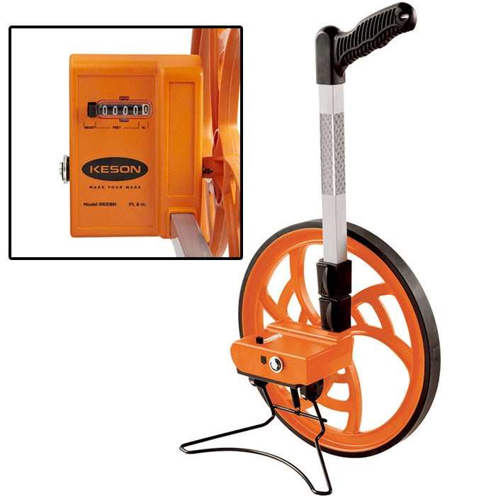Keson 3' Wheel Rolling Rule - Inches & Feet to 10000 Ft (RR318N)