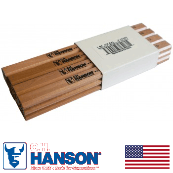 (1 Dozen) C.H. Hanson Med Lead Carpenter's Pencils (10380)