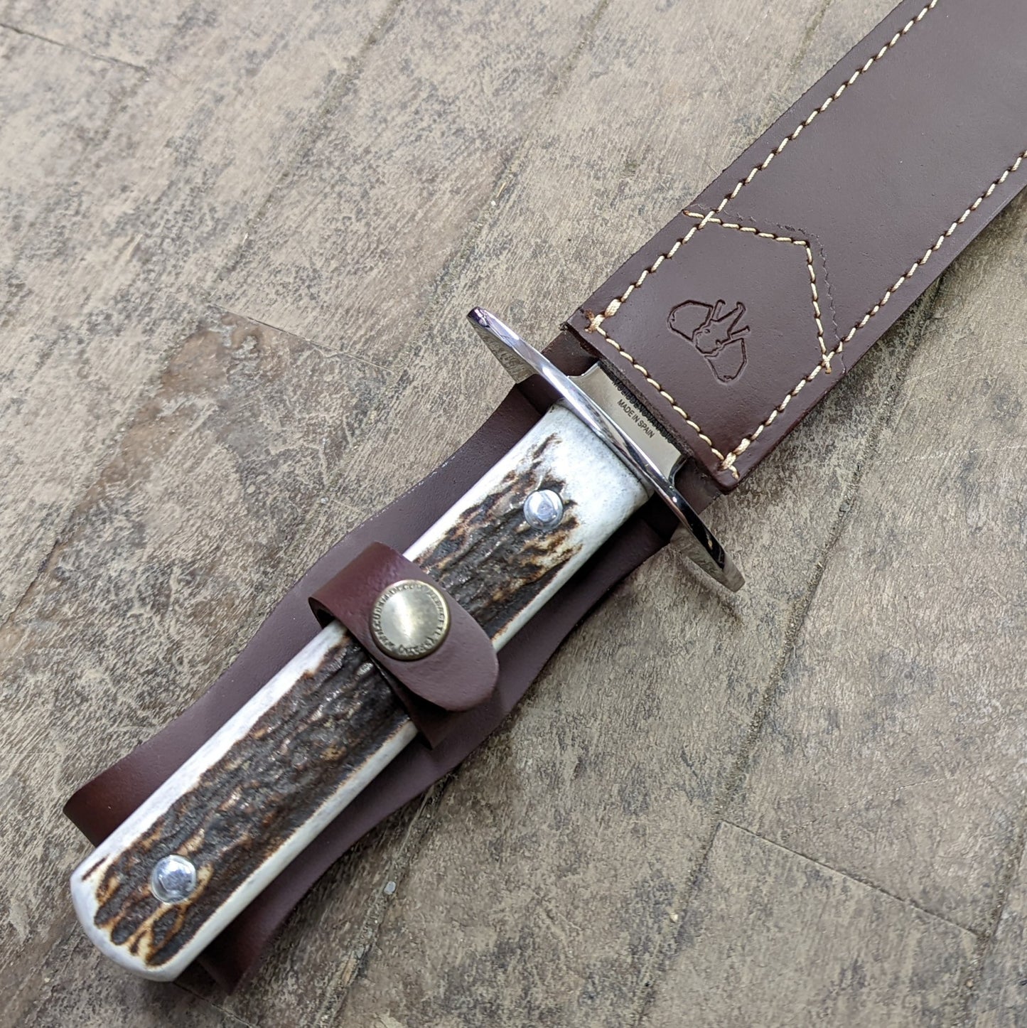 Cudeman Full Tang Dagger (Pig Sticker) w/ Stag Handle (113-C)