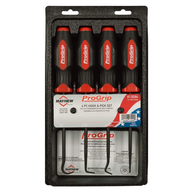 Mayhew 13-3/4" 4pc Progrip Hook & Pick Set (13094)