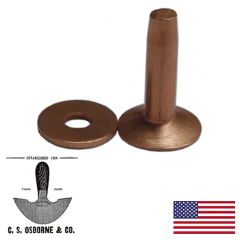 1LB. #10 USA Copper Rivet & Burr  (1700-10-1lb)