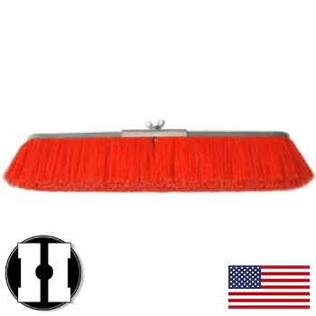 18" Fine Hamburg Floor Brush w/ Handle (18FFB)