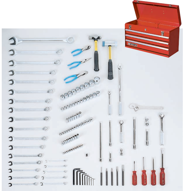 123 Piece Service Metric Set with WT523 Box (194WR)