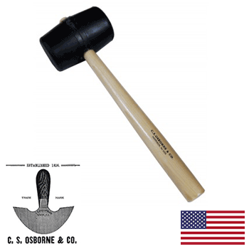 C.S. Osborne #3 Black Rubber Mallet (197-3)