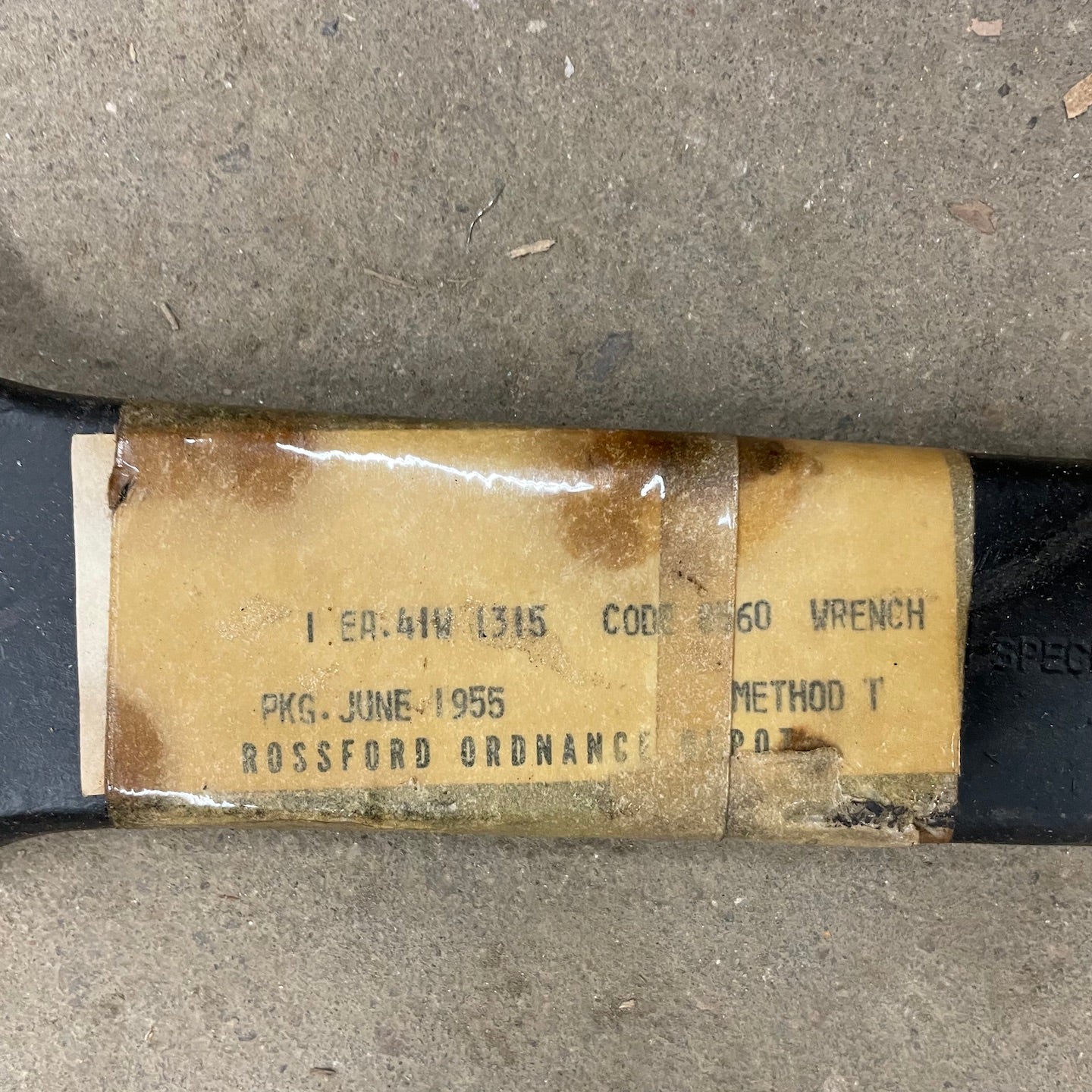 NOS WWII Era 2 1/4" Open End Billings Wrench