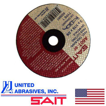 3" x 1/16" x 3/8" Arbor Cut Off Wheels (23041)