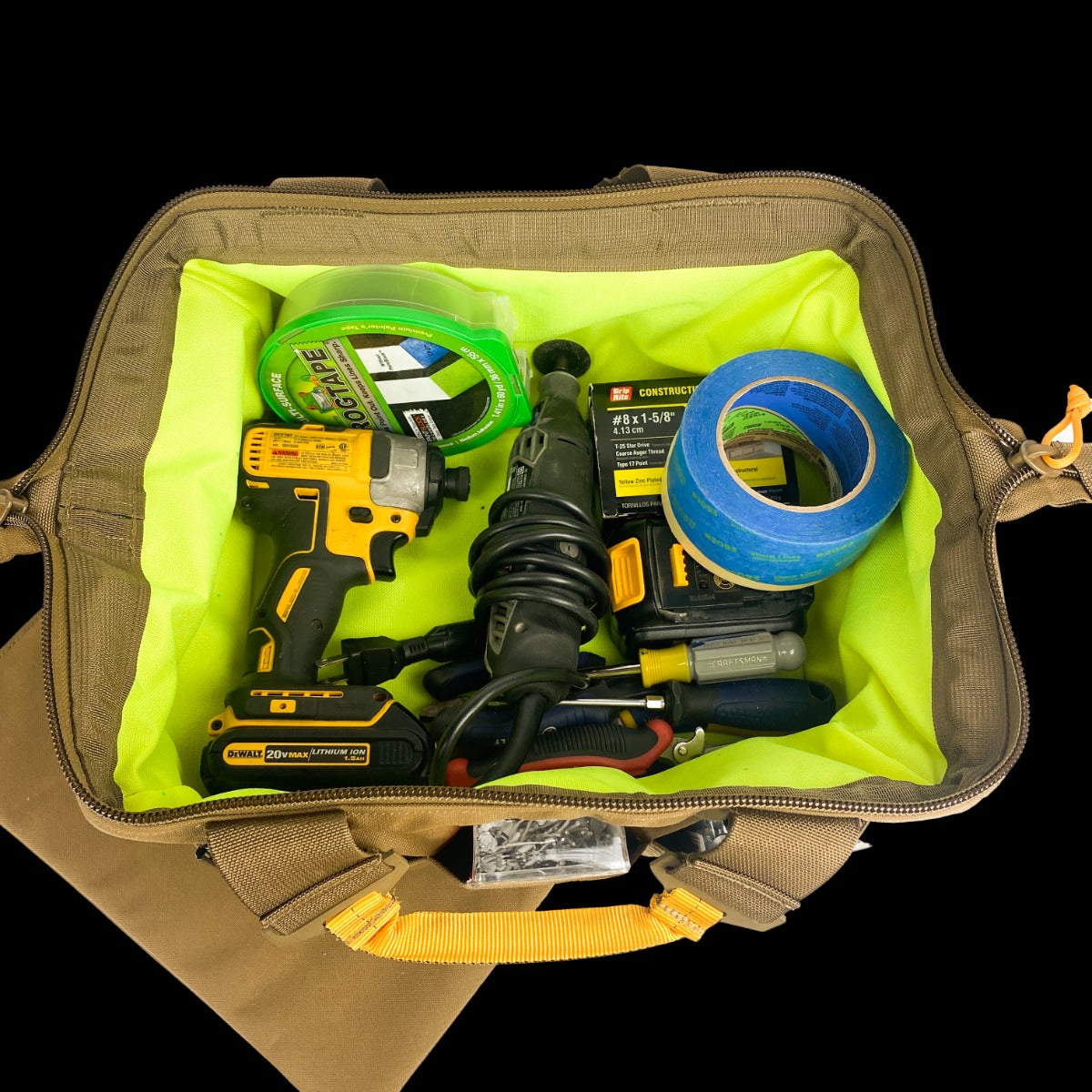 Atlas46 JL Wide Mouth Mini Tool Bag (A46-SWMTB-COY/CT)