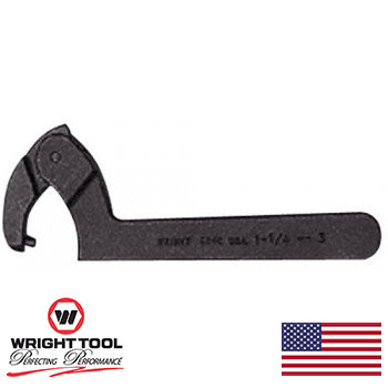 1-1/4" to 3" Capacity Range Spanner Wrench Adj. Pin Black (9643WR)
