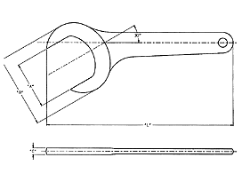 1-1/16" Service Wrenches, 30 Degree Angle Satin (1434WR)