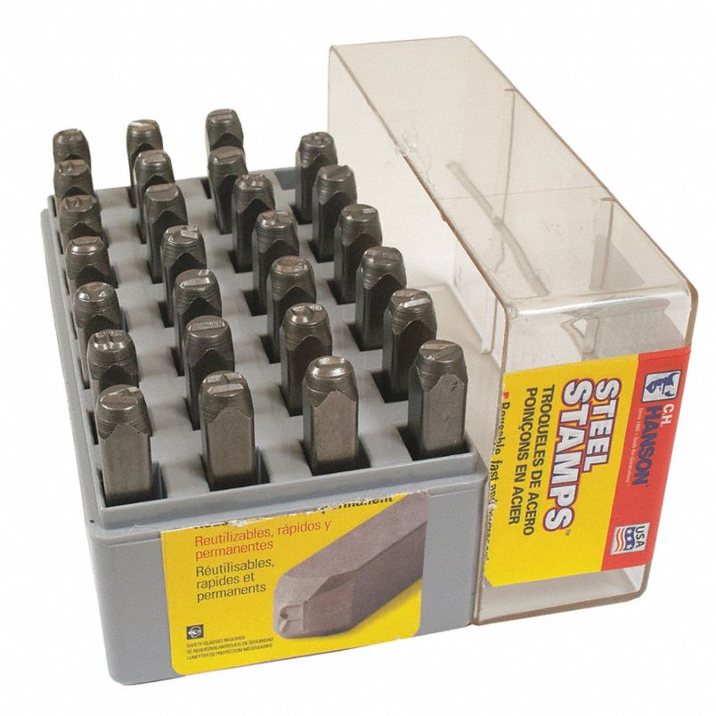 C.H. Hanson Metal Stamping Set 1/4" Letters (20300)