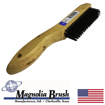 Magnolia Shoe Handle Wire Scratch Brush (4-S)