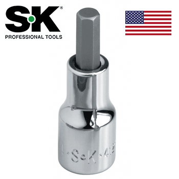 Bit Socket Chrome 3/8" Drive Hex 1/4" (SK41210)