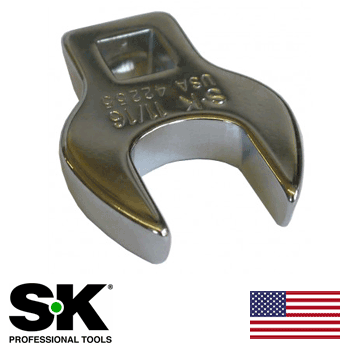 11/16" SK Full Polish Open End Crowfoot - 3/8 Drive (42255)