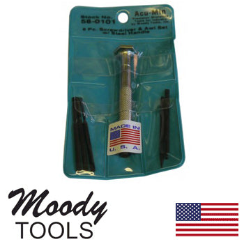 Moody 6pc Screwdriver & Awl Set (58-0101)