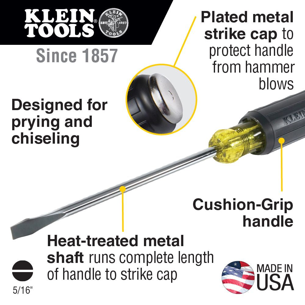 Klein 5/16" Keystone Demolition Driver, 7" Shank (6027DD)