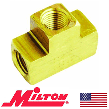 Brass Tee 1/4 Female N.P.T (655-M)